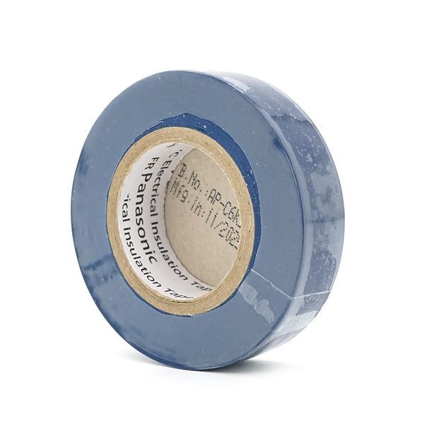 Ізолента ПВХ PANASONIC 0,125мм * 18мм * 20м (синя), діапазон робочих температур: від 0 &deg; С до + 90 &deg; С, Вогнестійка, 8 штук в упаковці, ціна за штуку -YT46315 фото