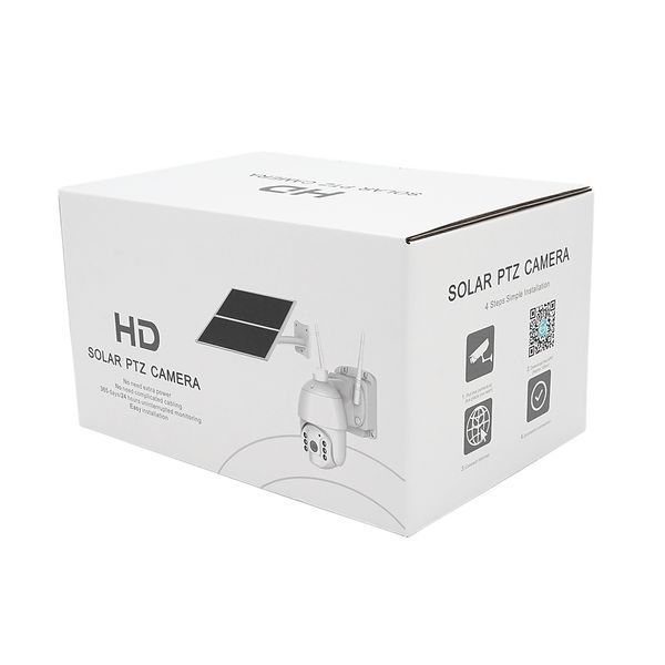 3 Мп 4G поворотная уличная видеокамера Voltronic с солнечной панелью 20W и встроенными АКБ 30000mA UBox IPPTZ12335 2.8mm -YT42089 фото