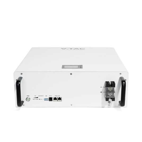 Акумуляторна батарея V-TAC VT48100E-W LiFePO4 51,2V 100Аh 5.12kWh,(100/100A)585x565x275mm, 50,67kg -YT37295 фото
