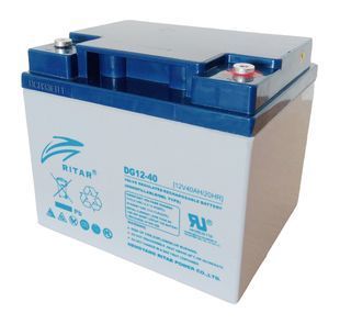 Акумуляторна батарея GEL RITAR DG12-40, Gray Case, 12V 40.0Ah ( 198 х 166 х 169 (169) ) Q1/60 -YT2518 фото