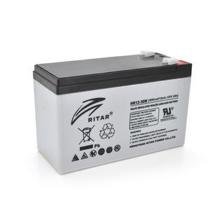 Аккумуляторная батарея AGM RITAR HR1236W, Gray Case, 12V 9.0Ah ( 151 х 65 х 94 (100 ) 2.60kg Q10 -YT1710 фото