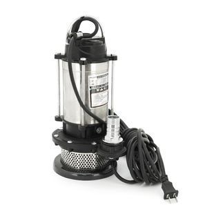 Занурювальний насос, 370W, 220V, 2 м&sup3;/год, підйом 10 м, 25мм, нержавіюча сталь, 380х195х200мм, 4,3 кг + перехідник -YT38233 фото
