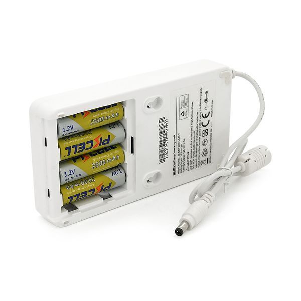 ДБЖ для роутера SborYT YT44793, 15W, Output: DC12V/1,5A, 10400mAh(знімні 4(АА)*2600MAh), White, BOX -YT44793 фото
