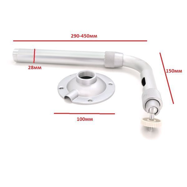 Кронштейн для камеры PiPo PP- Stickbracket, серый, металл, с поворотом для камеры, 20-40cm -YT11624 фото