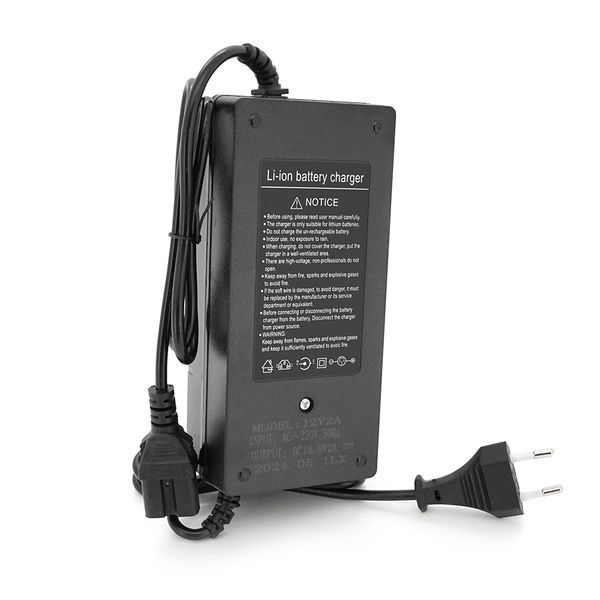 Зарядний пристрій для акумуляторів Li-ion 16,8V,4S,2A, штекер C13, з індикацією -YT36907 фото