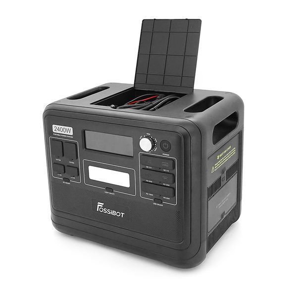 Портативна зарядна станція FOSSiBOT F2400, 2200W/2048Wh LiFePO₄, MPPT 500W max, XT60-12V/25А, 2xDC5521-12V-3A, CarPort-12V-10A, 2xAC23 4xUSB-C-100W, Wi-Fi, Bluetooth, charge 2 h,386*840*321 мм. 22кг -YT44917 фото