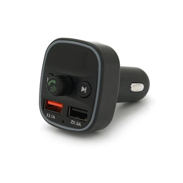 FM-модулятор Q1, 1.5A, FM, USB, TF, 49.5х41х36 -YT35587 фото