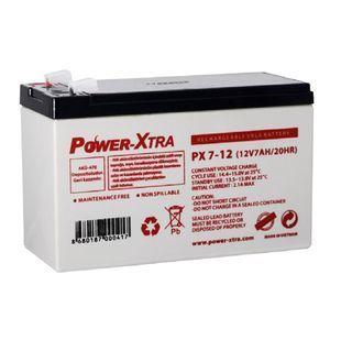 Акумуляторна батарея AGM Power-Xtra PX7-12(28W), Gray Case, 12V 7.0Ah ( 151 х 65 х 94 (100) ) Q5 -YT29742 фото