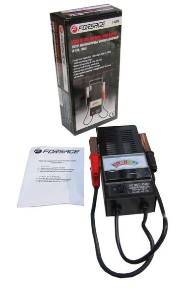 Тестер аккумуляторных батарей аналоговый (6V-12V, 100А) Forsage F-8310 17775 фото