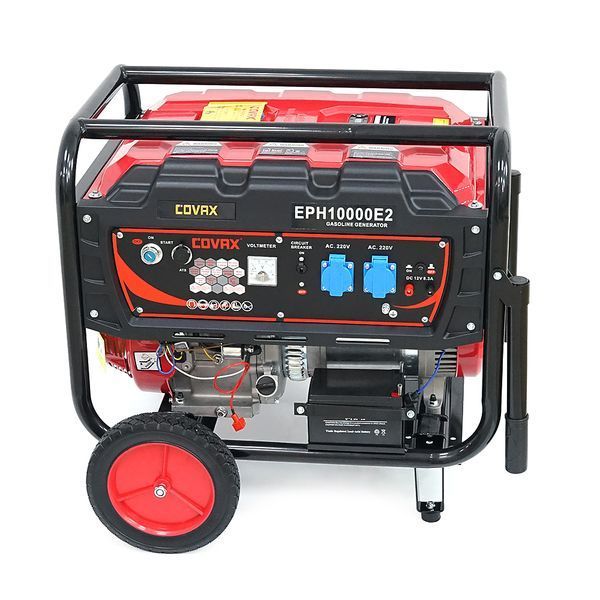 Генератор бензиновый COVAX EPH10000E2, 7.0kW, однофазный 220V, 50Hz, DC12V, 18HP, Electric Starter, tank 25L, 690x535x555mm -YT45588 фото