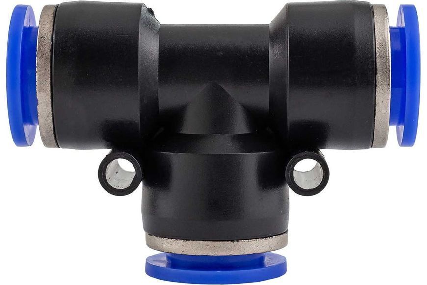 Фітинг T-подібний для пластикових трубок 12мм ROCKFORCE RF-SPE12 2178 фото