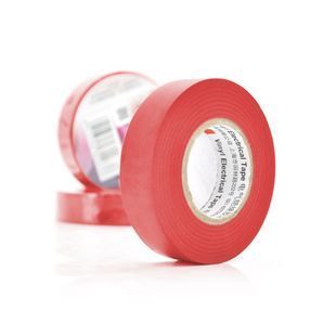 Изолента 3M 0,15мм*18мм*20м (красная), диапазон рабочих температур: от - 10&deg;С до + 80&deg;С, высокое качество!!!, 10 штук в упаковке, цена за штуку -YT3617 фото