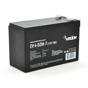 Тяговая аккумуляторная батарея Merlion EV 6-DZM-7, 12V 7Ah F2 (151*65*93), 2.1 kg Q10 -YT10144 фото