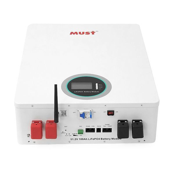 Акумуляторна батарея Must LiFePO4 LP16-48100 51.2V 100Ah, 5,12kWh, BMS100A@16S, CAN2.0/RS232/RS485, 6000 cycles, 625x442x177,44kg -YT32862 фото