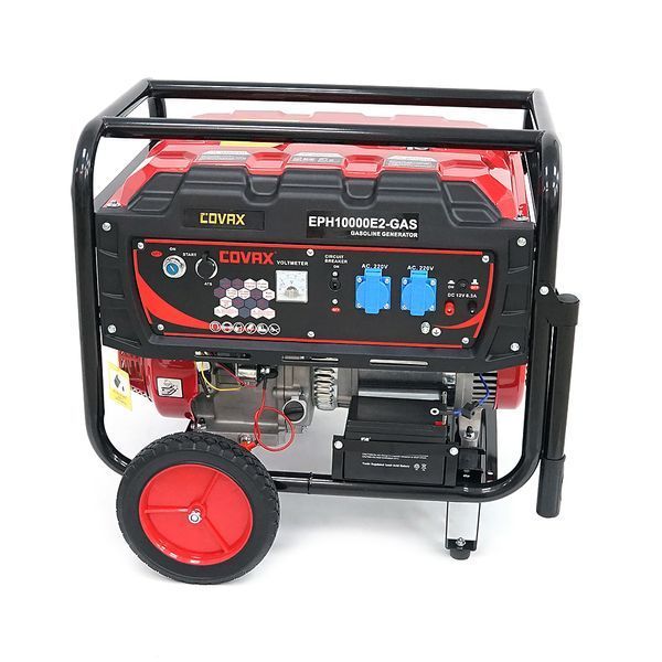Генератор бензиновый COVAX EPH10000E2-GAS, 7.0kW, бензин/газ, однофазный 220V, 50Hz, DC12V, 18HP, Electric Starter, tank 25L, 690x535x555mm -YT45589 фото