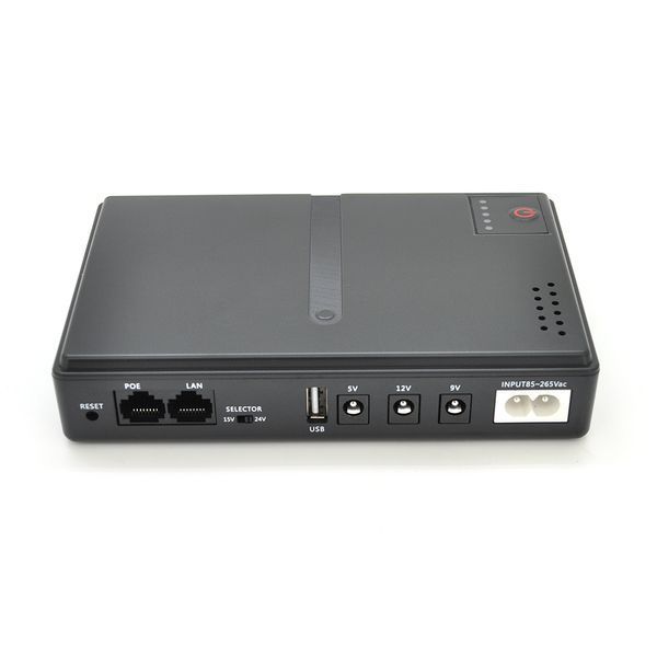 ИБП UPS-18W DC1018P YT45454 для роутеров/коммутаторов/PON/POE-430, 5//9/12V, 1A, 12800MAh(съемные 4*3200MAh), Black, BOX -YT45454 фото