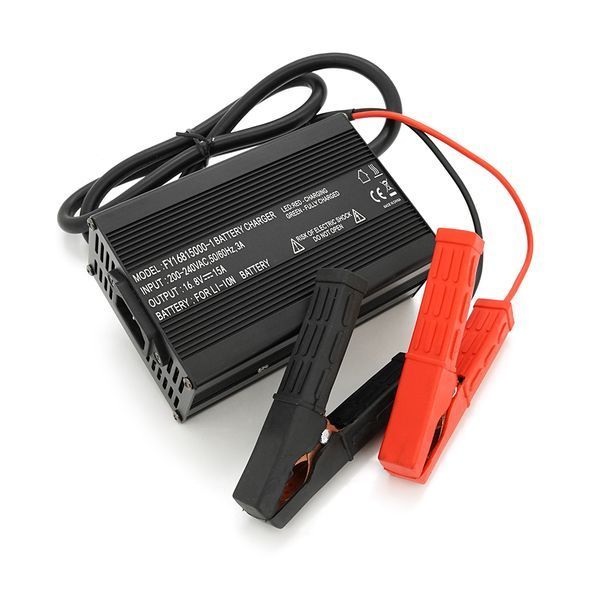 Зарядний пристрій акумуляторів Li-ion 16.8V, 4S, 15A, крокодили, індикація, 135х90х50mm YT-36866 фото