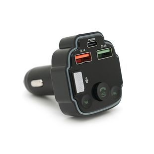 FM-модулятор Q8 з еквалайзером, 3.1A, USB, TF, 55.5х41.5х37.5 -YT35590 фото