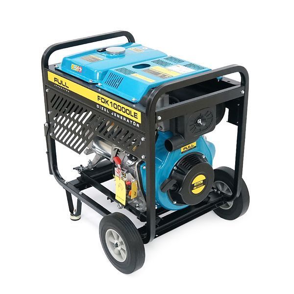 Дизельний генератор FULL FDK10000LE, 1-фазний 230V, 50Hz, 9.4kVA/7.5kW, бак 12,5 л, витрата 2 л/год, ручний/стартер (без АКБ), 700х510х620 мм, 124 кг -YT43574 фото